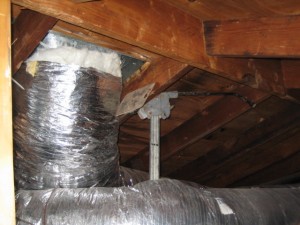 Car jack in attic