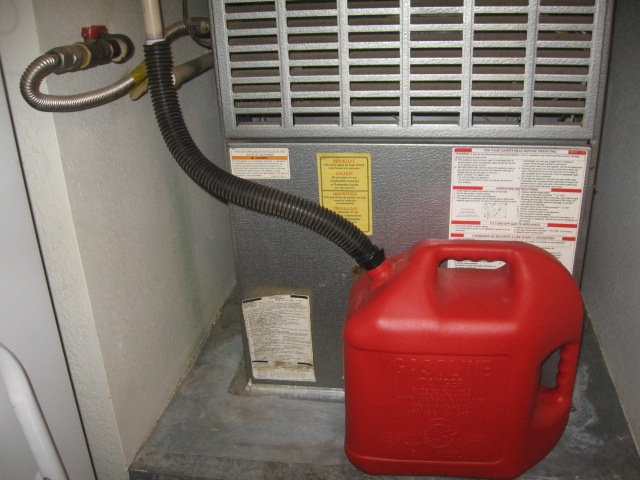 Condensate to gas can