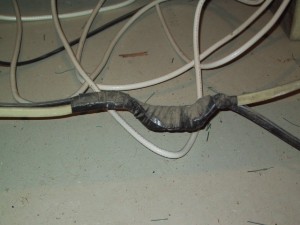 Improper attic splice Improper attic splice