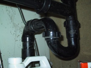 Improper drain S-Trap Improper drain S-Trap