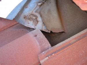 Improper valley flashing termination Improper valley flashing termination