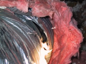 Open duct seam Open duct seam