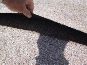 Unselaed roof seam Unselaed roof seam